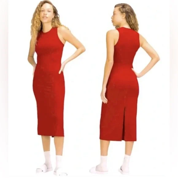 lululemon athletica | Dresses | Lululemon Athletica Align Midi Dress In Red  Womens Size 4 New | Poshmark